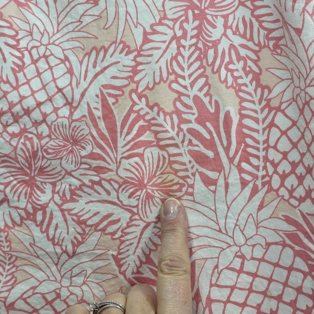 Vineyard Vines Pina Colada Pineapple Margo Skirt Womens 8 Pink Logo‎ Preppy Mini - Picture 5 of 9